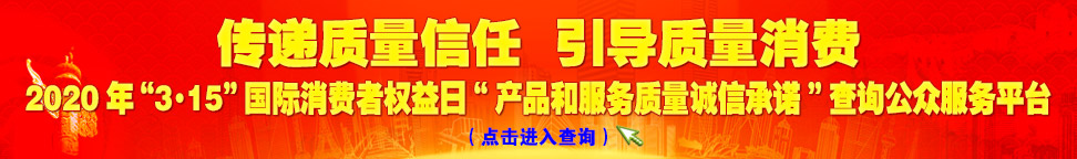 2020年“3.15”國際消費(fèi)者權(quán)益日“產(chǎn)品和服務(wù)質(zhì)量誠信承諾”查詢公眾平臺(tái)