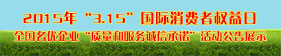 2015年“315”國際消費(fèi)者權(quán)益日“質(zhì)量和服務(wù)誠信承諾”活動企業(yè)展示